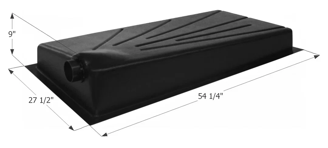 01597 – ICON Waste Holding Tank, Can Be Used For Black Or Gray Water 32 Gallon Capacity 54-1/4 Inch Length x 27-1/2 I...
